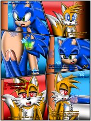 absurdres comic dialogue exkaizuhan furry male_only maledom malesub miles_tails_prower penis sonic_the_hedgehog sonic_the_hedgehog_(series) spiral_eyes symbol_in_eyes text rating:Explicit score:27 user:EXkAizuhan
