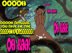 aged_up bestiality bottomless closed_eyes cum cum_in_pussy genderswap kaa mowgli nude penis sex text the_jungle_book topless vaginal waqqed_(manipper) rating:Explicit score:6 user:RayX