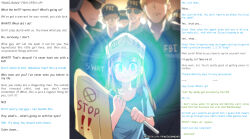 caption cells_at_work evil_smile femdom humor hypnotic_eyes kiddom loli looking_at_viewer male_pov malesub manip platelet_(cells_at_work) police_uniform pov pov_sub princess_hinghoi ruined_life smile text themodrenman_(manipper) rating:Questionable score: user:themodrenman