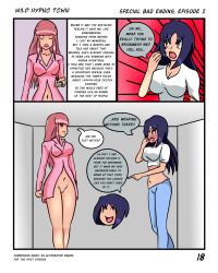 bottomless breasts comic empty_eyes idpet lei_(idpet) original pendulum pussy red_eyes red_hair text xiana_(niceguy) rating:Explicit score:5 user:IDPet