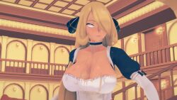 blonde_hair breasts clothed clothed_exposure covered_with_cum cum cum_on_body cynthia empty_eyes expressionless female_only femsub hair_covering_one_eye iris maid multiple_girls multiple_subs mustardsauce pokemon pokemon_(anime) white_eyes whitewash_eyes rating:Explicit score:0 user:Bootyhunter69