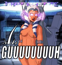 absurdres ahsoka_tano bottomless brain_drain breasts collar crossed_eyes erect_nipples female_only femsub nude pussy star_wars tentacles text togruta topless twintails unlikely rating:Explicit score:132 user:Unlikely