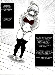 breasts character_request comic empty_eyes female_only femsub greyscale jaisen_rei long_hair original spanish stage_hypnosis text translated rating:Questionable score:47 user:Mattlau04