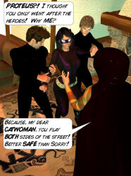 3d batman_(series) bodysuit captainzammo catwoman dc_comics dialogue fake_animal_ears proteus_(captainzammo) super_hero text western rating:Questionable score:3 user:briantk