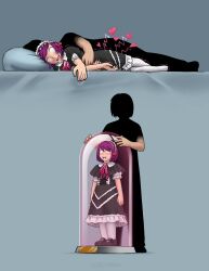 bed blush comic dollification drool feet femsub happy_trance loli original purple_hair sex_toy short_hair sleepymaid socks stasis_tank thighhighs tongue tongue_out vibrator western whitewash_eyes rating:Questionable score:111 user:Mindwipe