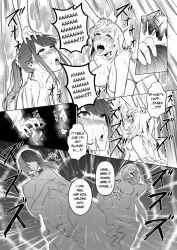 bottomless breast_sucking breasts comic cosplay duokuma exposed_chest female_only femsub ghost greyscale groping hard_translated hyoui_lover large_breasts masturbation monochrome multiple_girls nude orgasm possession tagme text topless translated underwear undressing yuri rating:Explicit score:11 user:L12@