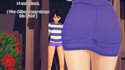 ash_ketchum ass_focus aware black_hair bottomless boxers briefs clothed dialogue mustardsauce officer_jenny orange_eyes pokemon pokemon_(anime) police_uniform policewoman roses text rating:Questionable score:0 user:Bootyhunter69