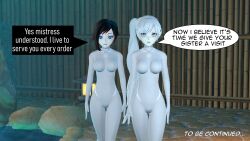 3d absurdres collar female_only femsub graybot hypnotic_accessory multiple_girls ruby_rose rwby tagme tech_control tepmarmy text weiss_schnee rating:Explicit score:22 user:BlueMonday1984