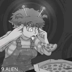 accidental_hypnosis alien alien_girl animated animated_gif antenna breasts brushie_art female_only femsub food greyscale hypnovember meme monochrome open_mouth original phoebe_(dumbskull) pizza psychic ring_eyes short_hair solo suspenders text tongue tongue_out twintails rating:Safe score:37 user:JustChilling