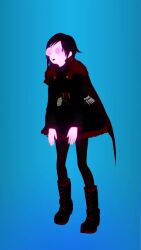  3d animated black_hair femsub fortnite hypnot-eyes red_hair ruby_rose rwby short_hair sound tagme video vynil  rating:questionable score: user:sonicfan150