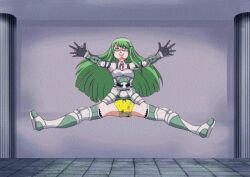  animated animated_gif athena_(cinderella_blade) breasts cinderella_blade corruption femsub flattening glasses green_hair haigure happy_trance hypnotic_beam leotard long_hair seizure_warning uwaxaa  rating:questionable score: user:sleepyhead97