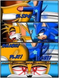 absurdres ass comic dialogue exkaizuhan furry male_only maledom malesub miles_tails_prower penis sonic_the_hedgehog sonic_the_hedgehog_(series) spiral_eyes symbol_in_eyes text yaoi rating:Explicit score:28 user:EXkAizuhan