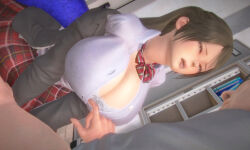 3d aihara_miki blue_eyes bow_tie breasts brown_hair cleavage femsub kaa_eyes large_breasts leaning_forward maledom open_mouth original ponytail qr school_uniform short_hair sitting skirt tech_control tongue tongue_out ugly_bastard underwear undressing rating:Questionable score:23 user:Disastermaster55