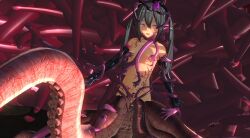 3d azuki_matya black_hair body_markings clothed_exposure custom_maid_3d_2 femsub happy_trance multicolored_eyes opera_gloves original parasite small_breasts solo tentacle_sex tentacles twintails rating:Explicit score:15 user:VortexMaster