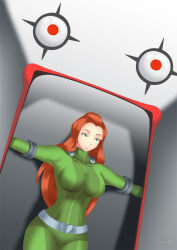 bodysuit bondage breasts haryudanto large_breasts long_hair orange_hair sam solo totally_spies rating:Questionable score:19 user:TheGoodShank