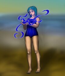 barefoot beach blue_hair crystal faust1173 female_only femsub hypnotic_accessory magic one-piece_swimsuit school_swimsuit solo steven_universe swimsuit rating:Questionable score:19 user:Sleepyhead97
