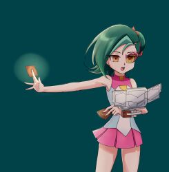 empty_eyes expressionless femsub green_hair joman miniskirt orange_eyes school_uniform skirt tori_meadows yu-gi-oh! yu-gi-oh!_zexal rating:safe score: user:doudile