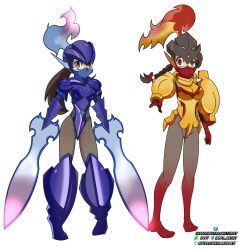 armarouge armor ceruledge empty_eyes femsub idpet juliana_(pokemon) nemona_(pokemon) nintendo pokemon pokemon_scarlet_and_violet rating:Questionable score:6 user:IDPet