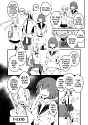 black_hair body_swap breasts comic doggy_style empty_eyes hard_translated hypnotic_drink long_hair marialite monochrome petrification possession school_uniform sex short_hair tagme text translated yuri rating:Questionable score:7 user:L12@
