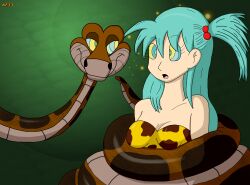 blue_hair bulma_briefs coils disney dragon_ball femsub hypnotic_eyes kaa kaa_eyes kaafan33_(colorist) lol20 long_hair snake the_jungle_book rating:questionable score: user:hypno