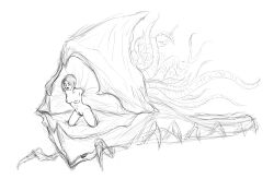 alien awmbh bottomless breasts corruption femsub hivedaughter_(awmbh) insect nipples nude original parasite sketch sleeping tentacles topless western rating:Explicit score:19 user:AWMBH