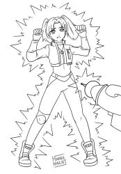  female_only fortnite hadesnacht lineart raygun spiral_eyes tech_control text zoe_clash  rating:safe score: user:hadesnacht