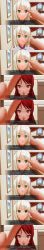 3d altered_perception blonde_hair chelsea_(mc_trap_town) comic custom_maid_3d_2 dress expressionless femdom femsub green_eyes happy_trance hypnotia_(mc_trap_town) kamen_writer_mc mantra mc_trap_town pet_play red_eyes red_hair rina_(mc_trap_town) screenshot text time_stop topless xlmpth rating:Safe score:9 user:Xlmpth