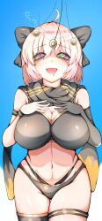 bikini bow breasts cleavage coin doshiroto drool fate/grand_order fate_(series) femsub happy_trance kaa_eyes large_breasts large_hips midriff okita_souji pendulum tagme rating:safe score: user:refon