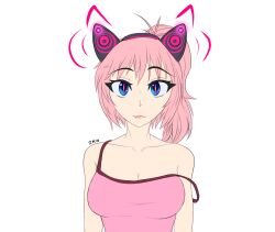 bare_shoulders breasts cat_ears cleavage clothed collarbone crystal_(zko) female_only femsub glowing glowing_eyes headphones hypnotic_accessory large_breasts long_hair original pink_hair ponytail solo tech_control unusual_pupils zko rating:Safe score:68 user:Jabberwocky