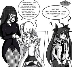 date_a_live femdom femsub greyscale idpet jade_(idpet) kotori_itsuka lineart long_hair monochrome original panties red_hair reine_murasame stage_hypnosis text twintails unaware underwear rating:Questionable score:24 user:IDPet