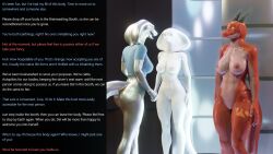 3d alien bottomless breasts caption del_(thalarynth) dialogue femsub furry horns lizard_girl manip multiple_subs original possession scalie snake_girl standing standing_at_attention story tasha_(thalarynth) text thalarynth_(manipper) vivian_(thalarynth) wedding_ring rating:Explicit score:18 user:Thalarynth