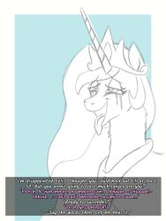 ahegao animals_only bitshift brain_drain eye_roll femsub happy_trance horse long_hair my_little_pony open_mouth pov pov_dom princess princess_celestia smile tears text tongue tongue_out western rating:Safe score:33 user:Bitshift