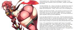  ass ass_focus caption caption_only femdom hypnotic_ass large_ass male_pov manip nintendo nuezou overlordmiles_(manipper) pov pov_sub pyra_(xenoblade) red_hair text thick_thighs thighhighs xenoblade_chronicles xenoblade_chronicles_2  rating:questionable score: user:overlordmiles