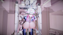 3d arms_behind_back breasts cables electricity erect_nipples female_only femsub helmet honey_select_2 huge_breasts nipple_penetration nipple_piercing nipples nose_ring open_clothes pink_hair restrained sex_machine solo tears tech_control totoboku tubes rating:Explicit score:8 user:VortexMaster