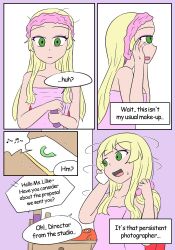 blonde_hair comic femsub lillie_(pokemon) lunala_(pokemon) makeup nintendo pokemon pokemon_sun_and_moon possession text vel rating:Safe score:14 user:Shadow-Warrior