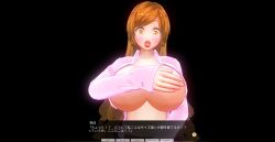 3d blush breasts brown_eyes brown_hair comic covering custom_maid_3d_2 dialogue female_only femsub huge_breasts kamen_writer_mc open_mouth rika_(made_to_order) text translated rating:Explicit score:51 user:laststand0810