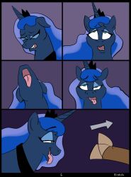 ahegao animals_only bitshift brain_drain comic eye_roll femsub horse my_little_pony princess_luna tongue tongue_out rating:questionable score: user:bitshift