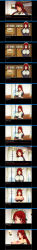 3d absurdres breasts comic custom_maid_3d_2 empty_eyes kamen_writer_mc large_breasts long_hair maid maid_headdress red_hair rina_(mc_trap_town) symbol_in_eyes text topless trigger rating:Explicit score:7 user:Salinus
