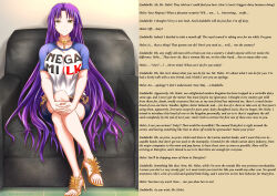 absurdres breasts caption caption_only collar female_only hawkeye_(writer) high_heels large_breasts leash male_pov manip original pov purple_hair queen queen_lindabelle_(hawkeye) royalty shorts smile t-shirt text trw18 very_long_hair yellow_eyes rating:Safe score:72 user:Hawkeye