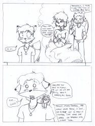 comic crazycowproductions dog_girl femdom franklin_fox furry goth greyscale maledom original sheep_girl text traditional rating:Questionable score:9 user:crazycowproductions