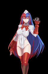 alear_(fire_emblem) alternate_costume blue_eyes blue_hair breasts capcom corrin_(fire_emblem) corruption femdom femsub fingerless_gloves fire_emblem fire_emblem_engage fire_emblem_fates gloves hat hypnotic_accessory hypnotized_dom leebigtree long_hair multicolored_hair nintendo possession red_eyes red_hair ring shadaloo_dolls street_fighter thighhighs thighs tie unhappy_trance rating:Safe score:9 user:AngryMan