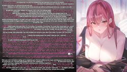  absurdres azur_lane blush breasts bremerton_(azur_lane) caption chntiixx_(manipper) cleavage collarbone consensual femdom hypnotic_breasts looking_at_viewer male_pov malesub manip mole open_mouth orgasm piercing pink_eyes pink_hair pov pov_sub sea_nami text trigger wholesome  rating:explicit score: user:chntiixx
