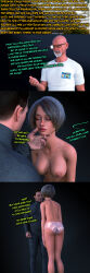 breasts chin_hold closed_eyes expressionless femsub koandstuff maledom panties short_hair text  rating:explicit score: user:shepaard