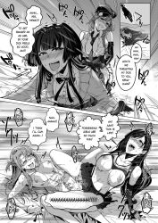 bottomless breast_sucking breasts comic cosplay dildo duokuma exposed_chest female_only femsub final_fantasy final_fantasy_vii ghost greyscale groping hard_translated hyoui_lover large_breasts masturbation monochrome multiple_girls nude orgasm original possession sex_toy strap-on sword_art_online tagme text tifa_lockhart topless translated underwear undressing yuri rating:Explicit score:12 user:L12@