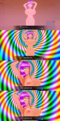 3d bottomless breasts comic custom_maid_3d_2 dialogue earrings empty_eyes femsub green_eyes jewelry kamen_writer_mc large_breasts nude pink_hair tagme text topless translated xenon3131_mc rating:Explicit score:6 user:Hypno-slave