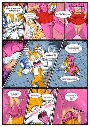 accidental_hypnosis amy_rose anus ass blush bottomless breasts comic dress erection femsub fox_boy furry happy_trance hedgehog_girl heterosexual hypnotized_dom large_breasts maledom miles_tails_prower omegazuel open_mouth penis pink_hair pussy pussy_juice ring_eyes sex shirt_lift short_hair skirt skirt_lift sonic_the_hedgehog_(series) sweat text tongue tongue_out vaginal rating:Explicit score:88 user:TheGoodShank