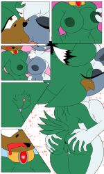 absurdres beak bird_girl bottomless breasts collar drool female_only femdom femsub fleetway64 furry idw_comics lemur_girl nude pussy smile sonic_the_hedgehog_(series) tangle_the_lemur tongue topless rating:explicit score: user:fnas