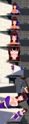 3d absurdres black_hair breasts brown_hair comic crossed_eyes custom_maid_3d_2 dialogue earrings empty_eyes expressionless female_only femsub jewelry kamen_writer_mc large_breasts purple_eyes ring_eyes school_uniform screenshot tech_control text translated whitewash_eyes rating:Questionable score:9 user:Fushigiball