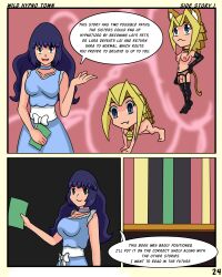 all_fours archiver_(idpet) blonde_hair blue_eyes bottomless breasts comic dialogue empty_eyes femdom femsub idpet lei_(idpet) nude original pet_play red_eyes red_hair sara_(idpet) sleepy text topless rating:Questionable score:2 user:IDPet