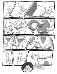 barefoot bottomless breasts comic dog_girl furry groping hypno-hatter large_breasts maledom non-human_feet nude original text topless transformation transgender rating:questionable score: user:thegoodshank
